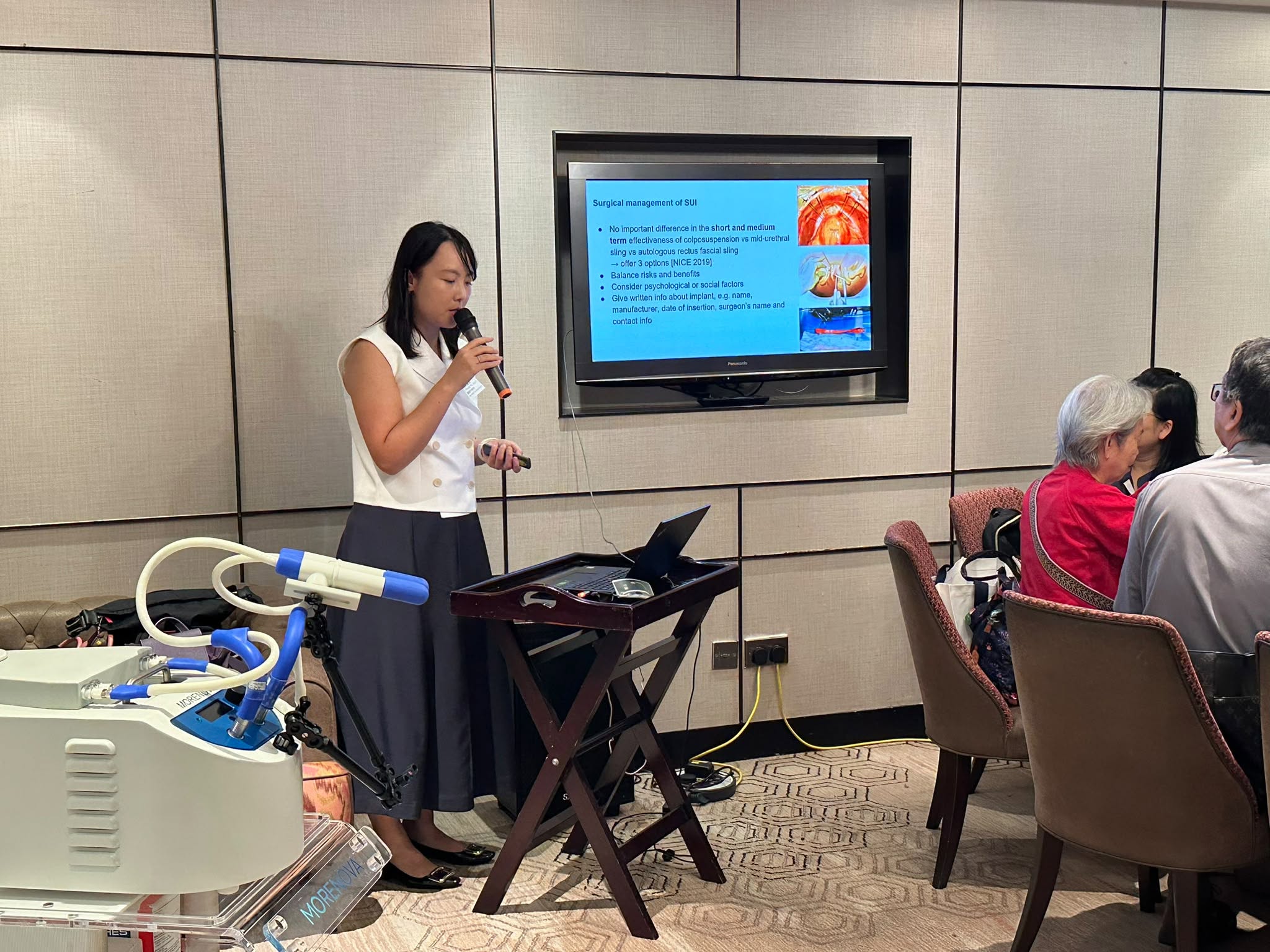 陳頌妍醫生應香港醫療護理發展協會（MNHD）邀請，出席「女性尿失禁及勃起功能障礙治療新進展」持續醫學教育午餐會